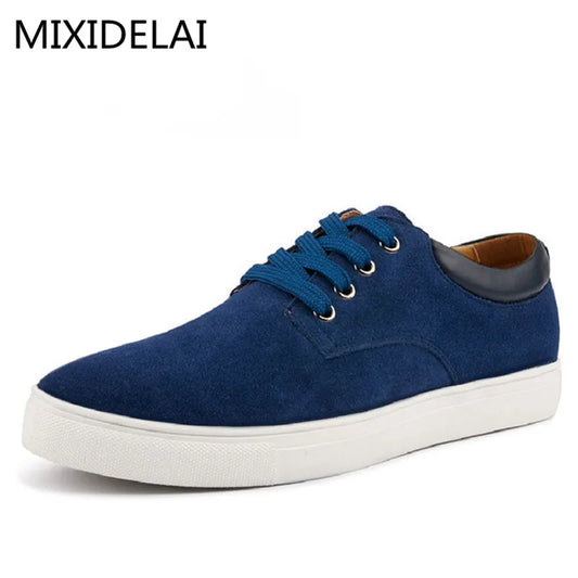 New Men Shoes Genuine Leather Big Size High Quality Fashion Men'S Casual Shoes European Style Mens Shoes Flats Oxfords