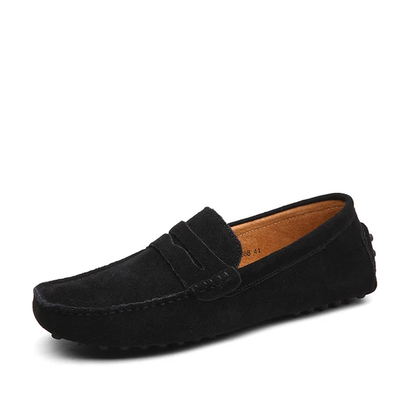 "Premium Leather Loafers: Stylish Men's Slip-On Shoes in Various Sizes"