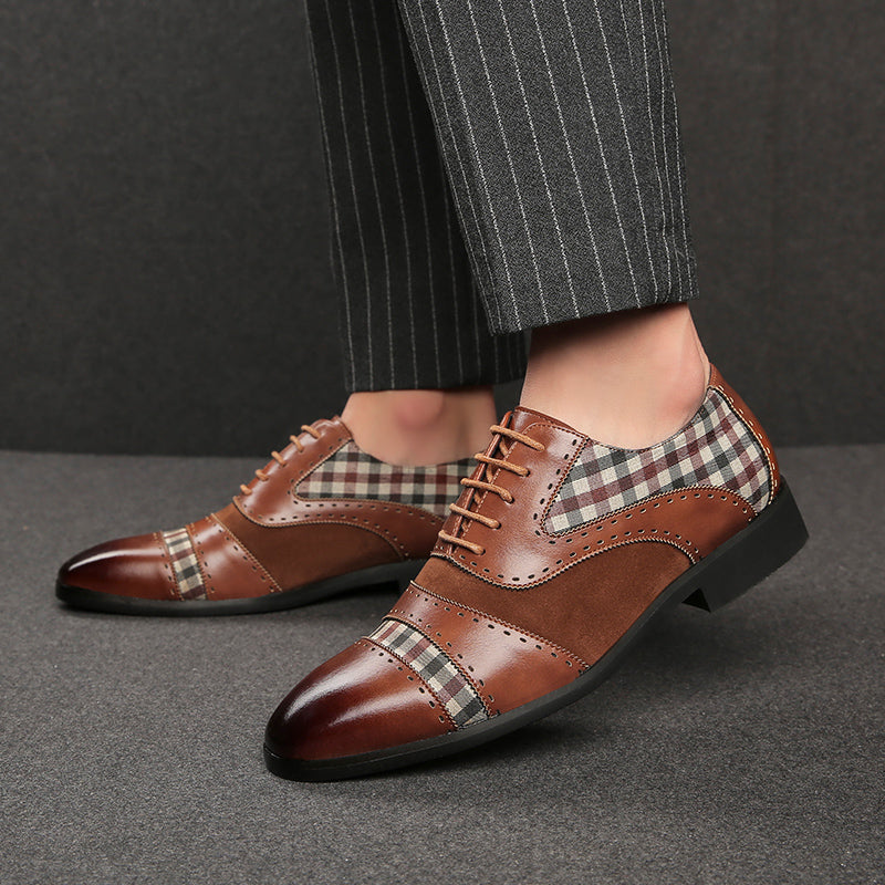 Luxurious British Style Men's Leather Loafers: Brown & Black