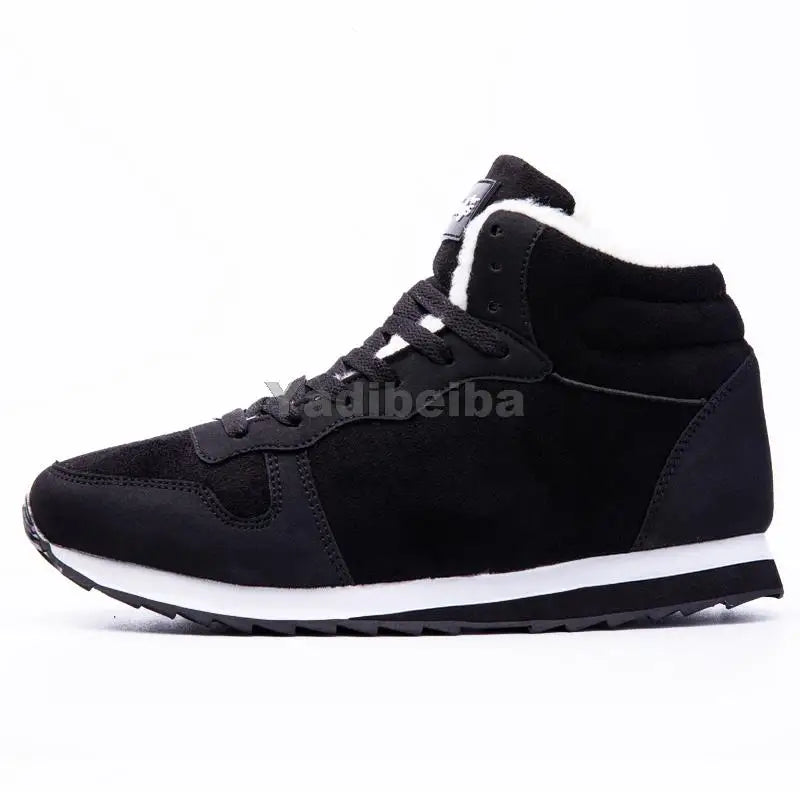 Men Boots Men'S Winter Shoes Fashion Snow Boots Shoes plus Size Winter Sneakers Ankle Men Shoes Winter Boots Black Blue Footwear