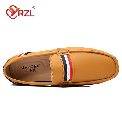 Loafers Men Shoes Slip on Moccasins Mens Breathable Black Brown Casual Shoes Luxury Brand Loafers Driving Shoes for Men