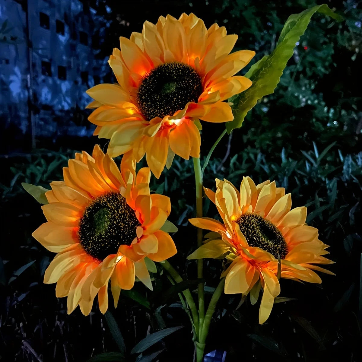"Sunflower Solar Garden Stake: Illuminate Your Outdoor Space with Waterproof LED Lights"