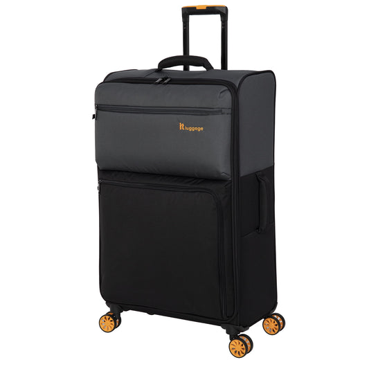 "31-Inch Duo-Tone Softside Spinner Luggage with 8 Wheels"
