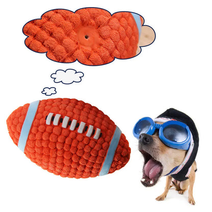 Durable Ball Squeak Toys Cleaning Tooth Chew Voice Toy Pet Supplies Non-toxic Training Balls Soft Latex Pet Dog Toy