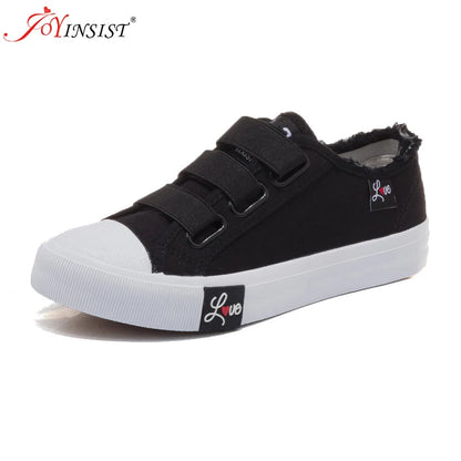 Causal Canvas Shoes with Hook&Loop for Women