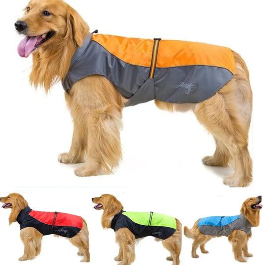 Waterproof Jackets Breathable Assault Raincoat for Big Dogs Cats Apparel Clothes Pet Supplies 7XL 8XL 9XL