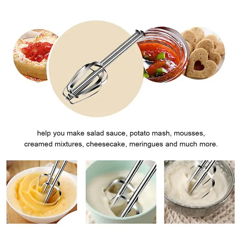 Hand Mixer Cream Egg Whisk Blender Cake Dough Bread Maker Machine