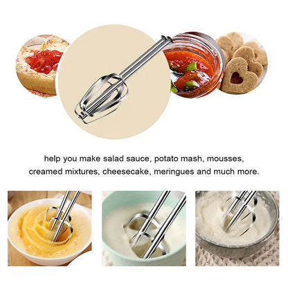 Hand Mixer Cream Egg Whisk Blender Cake Dough Bread Maker Machine