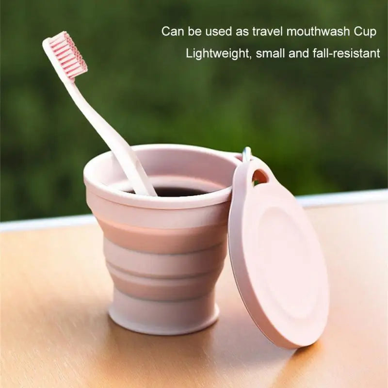 1~5PCS SHIMOYAMARetractable Folding Cups Portable Telescopic Collapsible Cup 150ml Outdoor Travel Silicone Coffee Drinking Mug