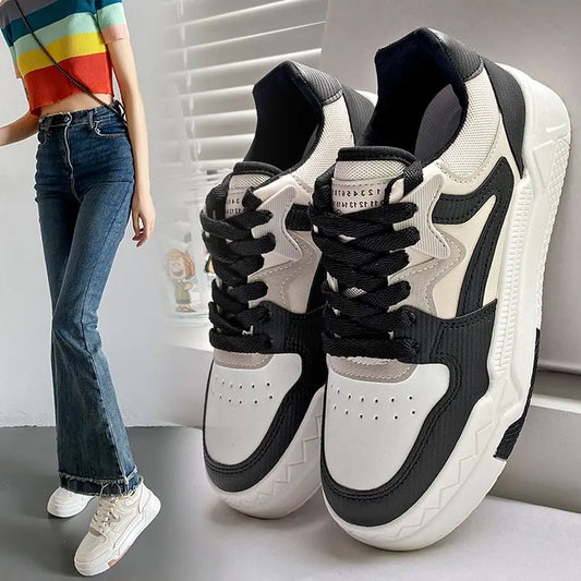 Casual Women's Leather Sneakers , Ladies Trainers