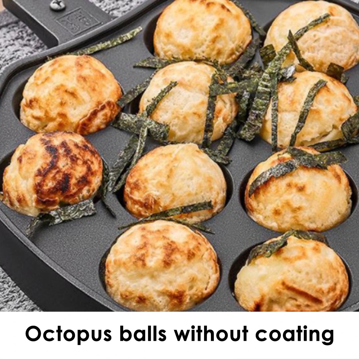 12 Holes Takoyaki Maker Grill Pan Octopus Ball Plate Home Cooking Baking Forms Mold Tray Baking Pan For Kitchen Tools