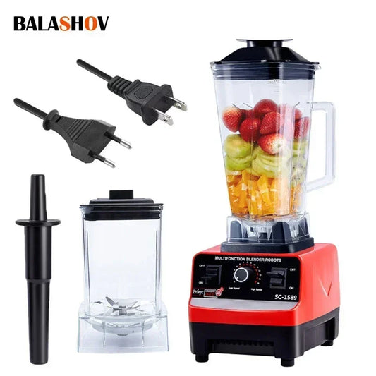 2000W Heavy Duty Commercial Blender 6 Blades Mixer Juicer Food Processor Ice Smoothies Blender High Power Juice maker Crusher