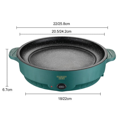 Electric Frying Pan Multifunction Barbecue Steak Fish Frying Pan Skillet Non-stick Cooking Machine For Household Kitchen Camping