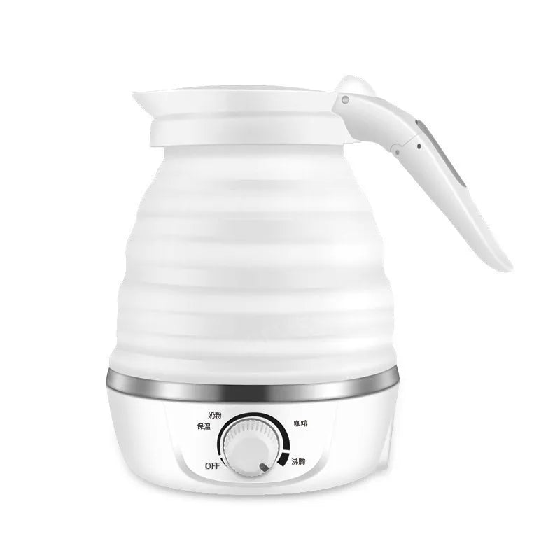 Foldable And Portable Teapot Water Heater 0.6L 600W Electric Kettle For Travel And Home Tea Pot Water Kettle Silica Gel