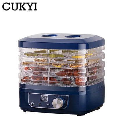 Dried Fruit Vegetables Herb Meat Machine Household MINI Food Dehydrator Pet Meat Dehydrated 5 Trays Snacks Air Dryer EU