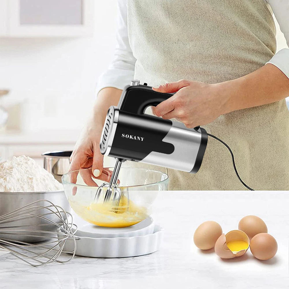 Cake Dough Cream Mixer Machine with Stainless Steel Bowl Multifunction Electric Kitchen Mixer for Baking Supplies