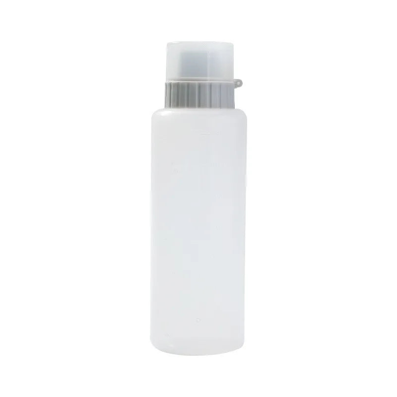 Squeeze Sauce Bottle with Lid 5 Holes Large Diameter Seasoning Bottle Plastic Tomato Salad Sauce Graduated Cream Squeeze Bottle