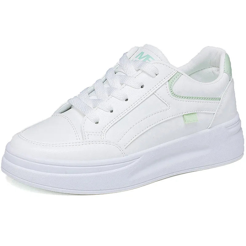 Women's  Summer Thick Sole White  Breathable Casual Sneaker2024