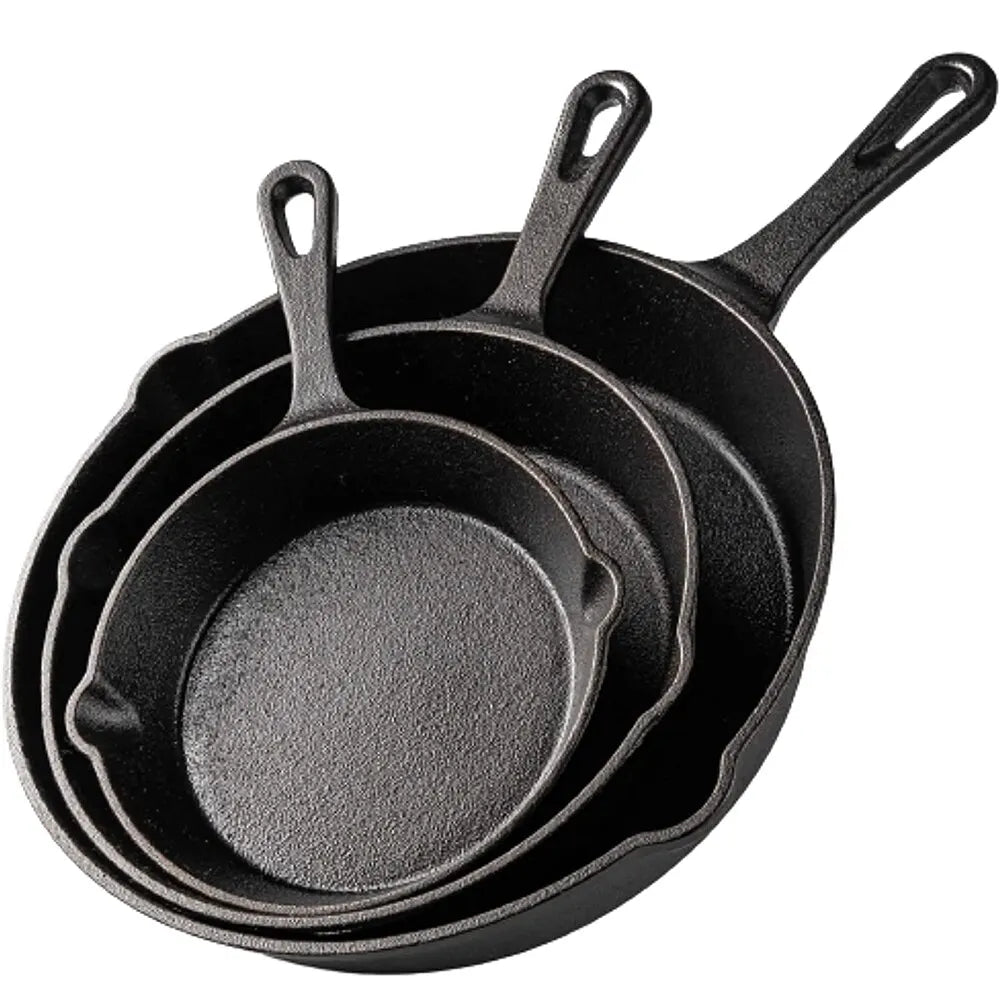 High Quality Natural Material Frying Pan Cast Iron Pan 14cm 16cm 20cm Non Stick One Piece Pan Home Garden Cast Iron Pan Egg Pan