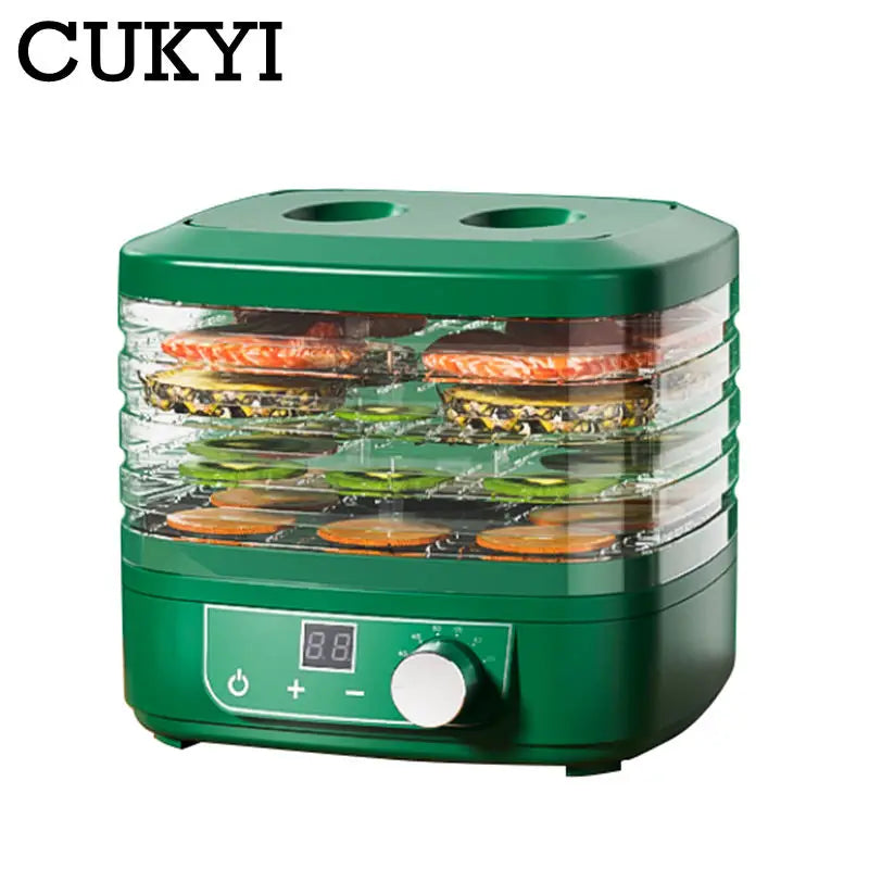 Dried Fruit Vegetables Herb Meat Machine Household MINI Food Dehydrator Pet Meat Dehydrated 5 Trays Snacks Air Dryer EU