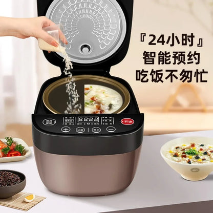 5L electric rice cooker intelligent reservation for rice cooking, steaming, and non stick inner liner electric rice cooker 3-5 L