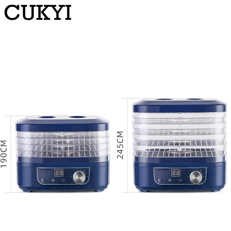 Dried Fruit Vegetables Herb Meat Machine Household MINI Food Dehydrator Pet Meat Dehydrated 5 Trays Snacks Air Dryer EU