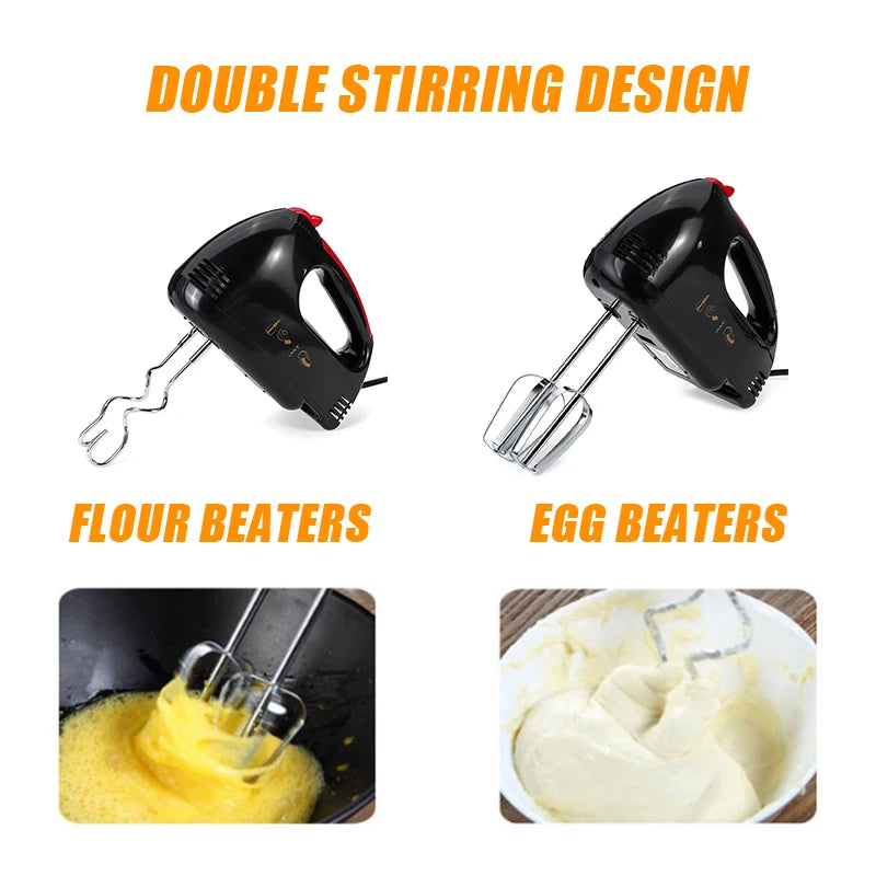 Hand Mixer Cream Egg Whisk Blender Cake Dough Bread Maker Machine