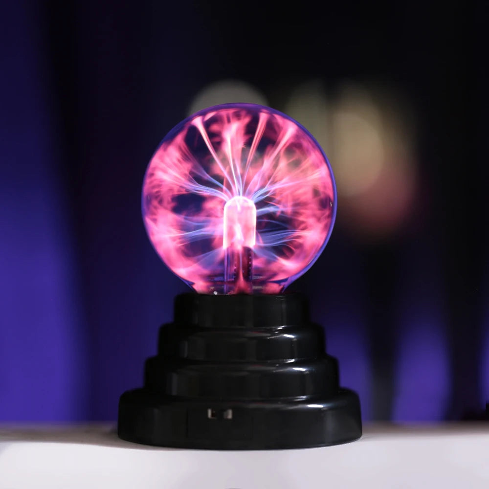 USB 3 Inch Novelty Magic Plasma Ball Night Light Touch Sensitive Atmosphere Children Christmas kid Gift DesK Decor Novelty Lamp