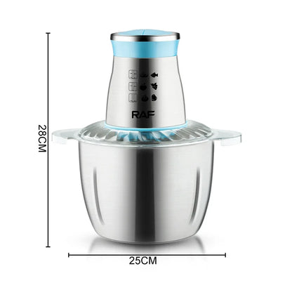 Chopper 1000W Food Processor Vegetable Chopper 3L Stainless Steel Bowl,Meat Grinder for Meat Vegetable Fruit,The Color Is Random