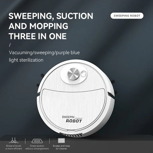 3 In 1 Smart Sweeping Robot Home Sweeper Sweeping and Vacuuming UV Wireless Vacuum Cleaner Sweeping Robots For Household