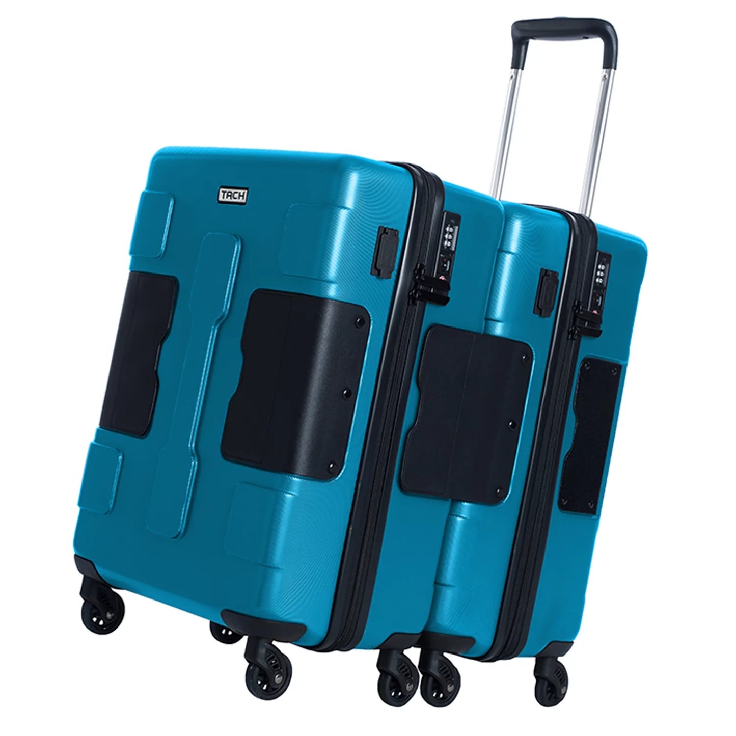 V3 Connectable Hardside Carry on Spinner Travel Luggage Bag Suitcase, Blue