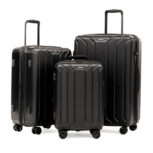 "NY Explorer 3-Piece Luggage Set with Bonus Packing Cubes"