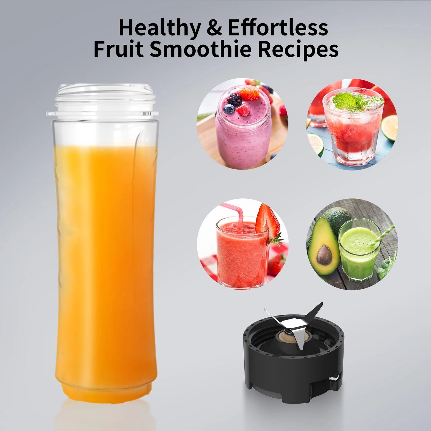 "Powerful 1000W 3-IN-1 Smoothie Blender for Shakes and Protein Drinks"
