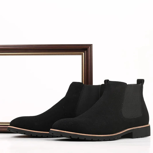 Autumn Fashion Chelsea Boots for Men - Comfy Elastic Suede Shoes with Classic Original Design