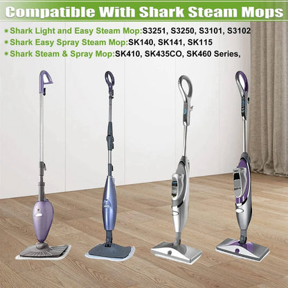 "4-Pack Washable Steam Mop Pads for Shark S3101 S3202 S3250 - Rejuvenate Your Hard Floors!"