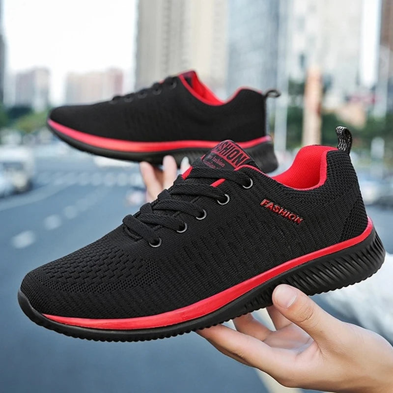 "2019 Black Breathable Men's Casual Sneakers - Affordable and Stylish!"