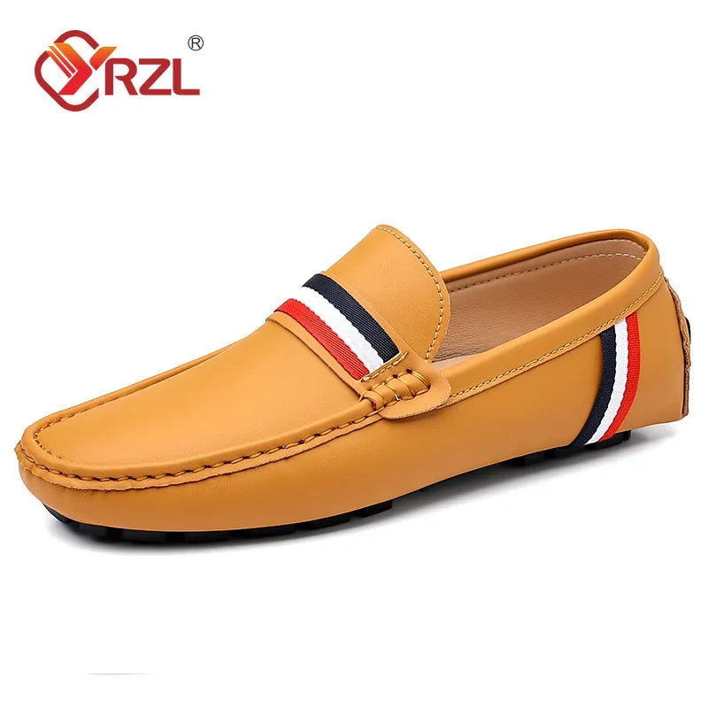 Loafers Men Shoes Slip on Moccasins Mens Breathable Black Brown Casual Shoes Luxury Brand Loafers Driving Shoes for Men