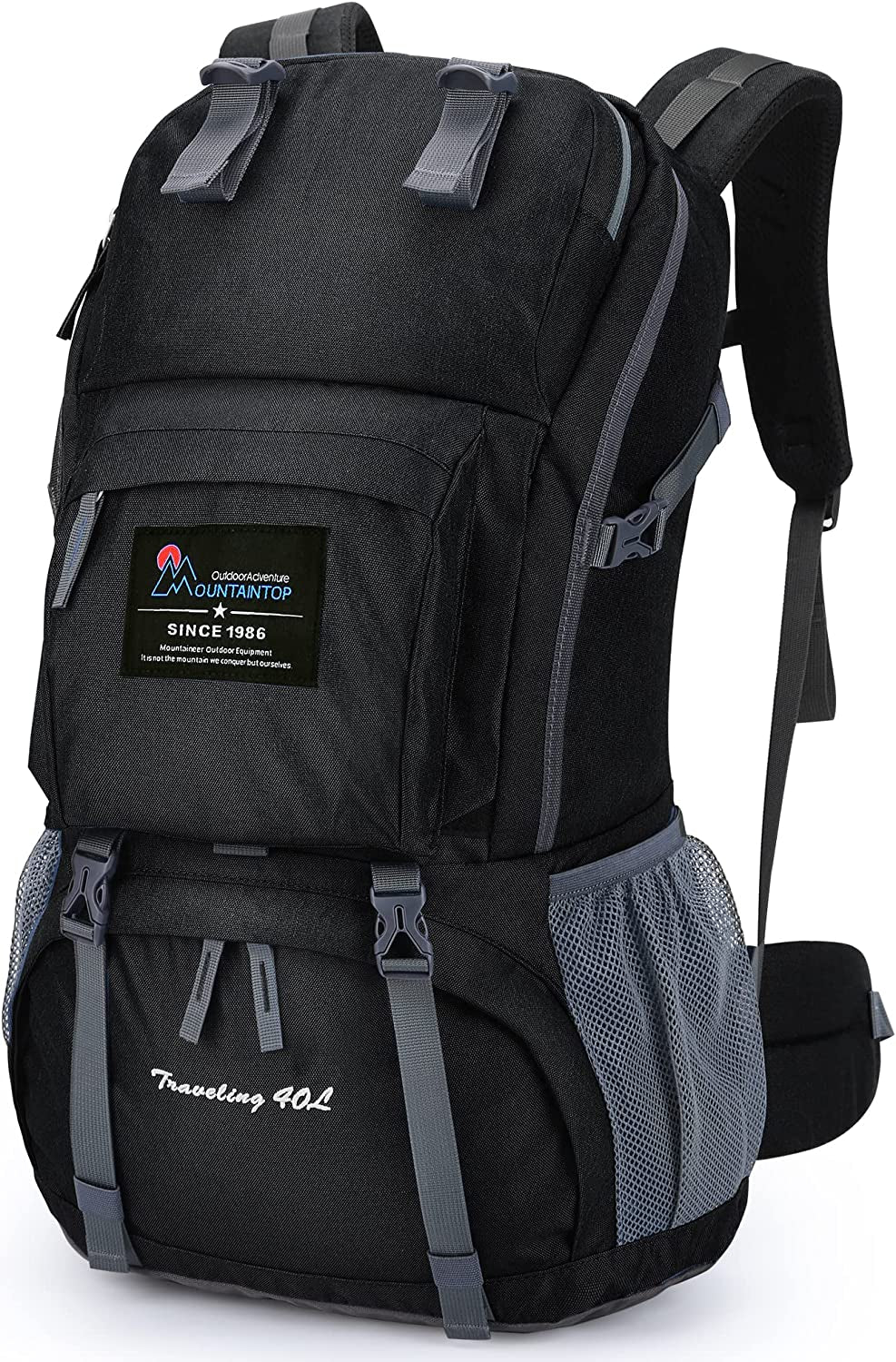 "Premium 40L Hiking Backpack with Rain Cover - Ideal for Outdoor Adventures!"
