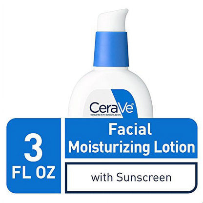 AM Facial Moisturizing Lotion 30 | Face Moisturizer with Sunscreen | Non-Comedogenic Ounce