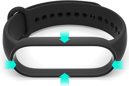 Replacement Bands Compatible with Xiaomi Mi Band 6 Band/Xiaomi Mi Band 5 Band/Amazfit Band 5 Band, Soft Silicone Wristbands, Sport Adjustable Wrist Strap for Women Men