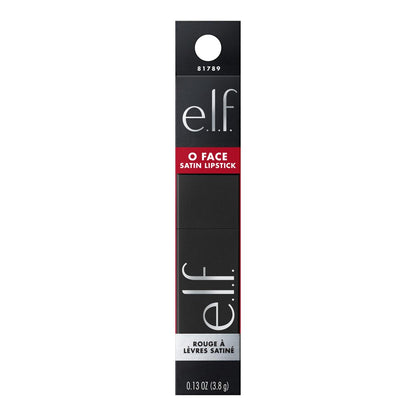 E.L.F. O Face Satin Lipstick, No Regrets, 0.13 Oz