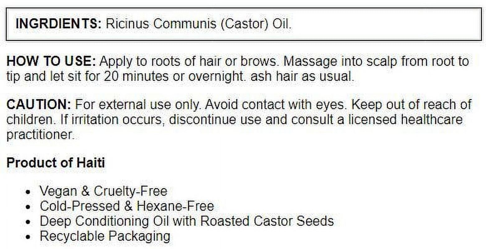 Store Black Castor Oil, Rich Hydration for Hair & Skin, Bold Lashes & Brows, 8 Fl Oz