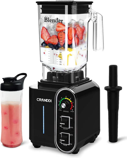 Professional Countertop Blender for Kitchen,1800W, 9 Speeds, 52Oz Jar for Shakes and Smoothies,High-Speed Commercial Blender Easy to Clean, K98C-B