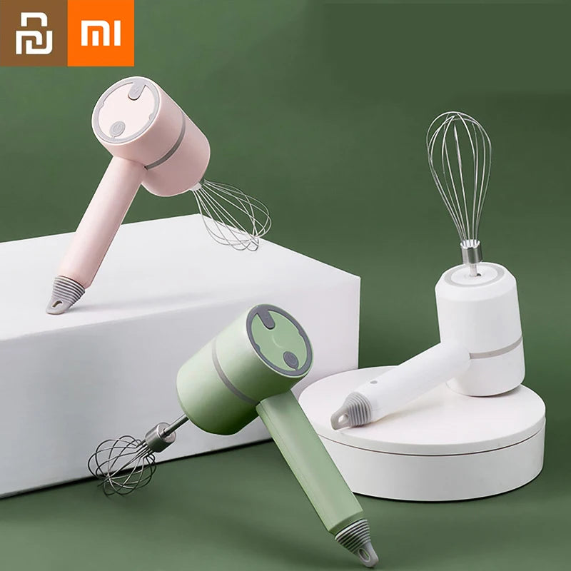 Xiaomi Wireless Portable Wireless Whisk Electric Food Mixer Hand Blender High Power Dough Blender Egg Beater Handheld Mixer Tool