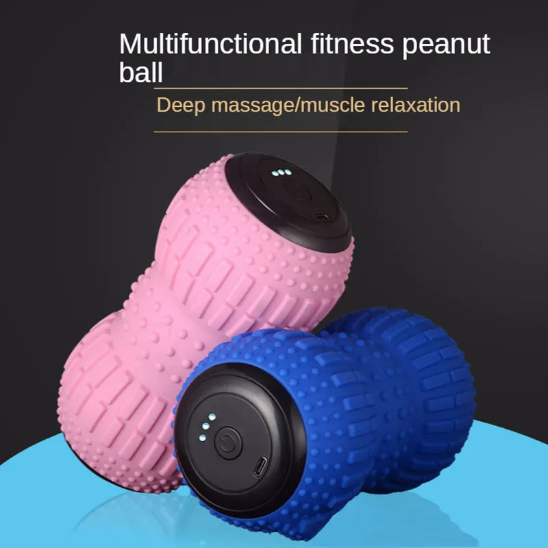 Yoga Fascia Ball Electric Peanut Ball USB Rechargeable Massage Ball Leg Muscle Relaxer Shoulder Neck Waist Massage Muscle Relax