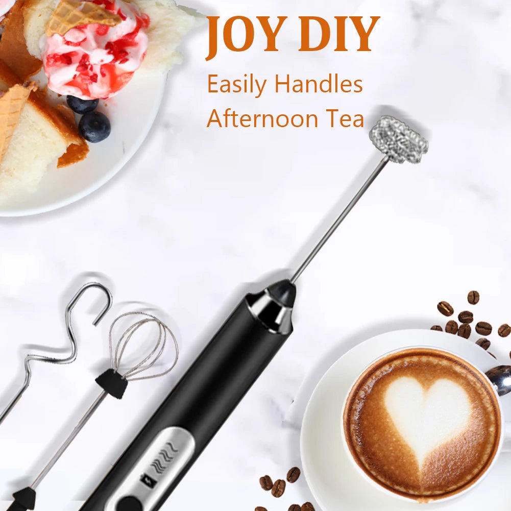 Mini Electric Milk Frother Foamer Blender Coffee Whisk Maker Egg Beater Stirrer Handheld Blender Beverage Mixer Kitchen Gadgets